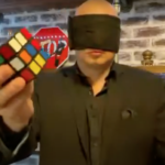 blindfolded magician