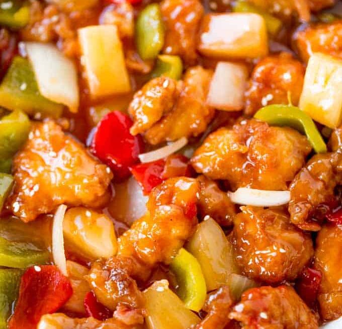 Chinese sweet and sour chicken