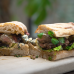 Guiness and Mushroom Steak Sandwich